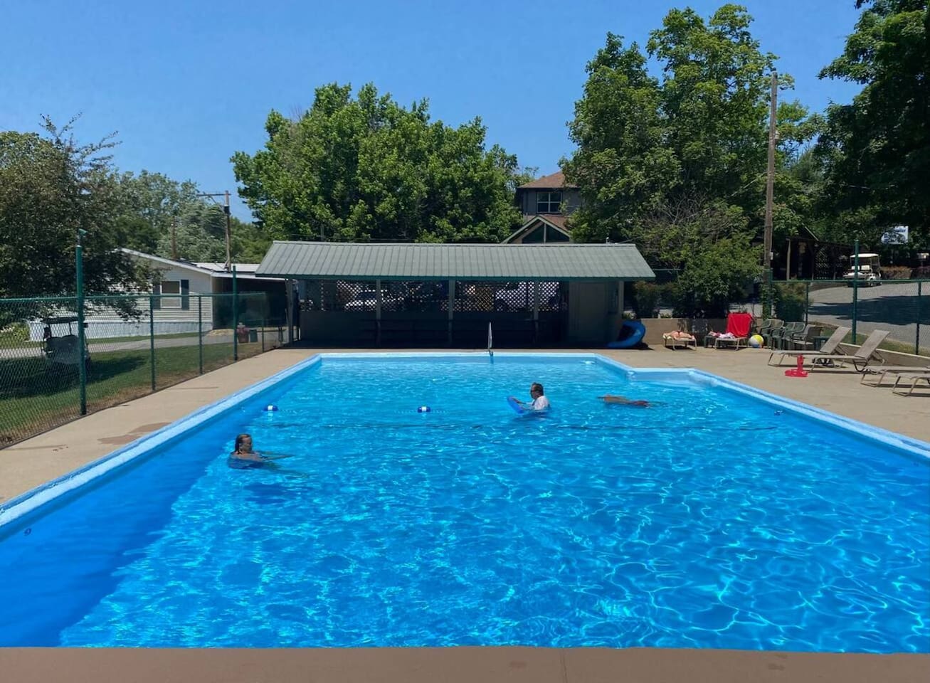 Resort pool open Memorial Day to Labor Day