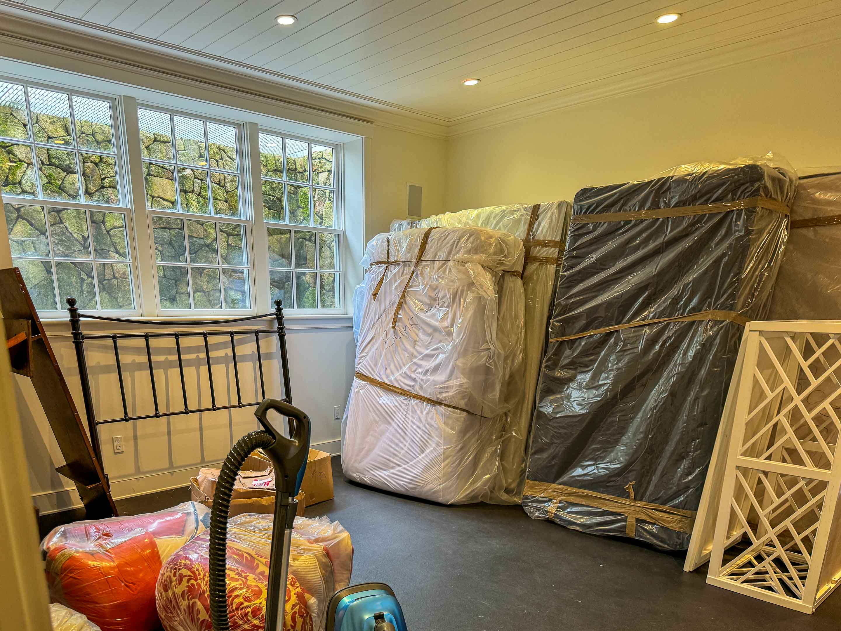 Sleeping and Sitting Area being set up