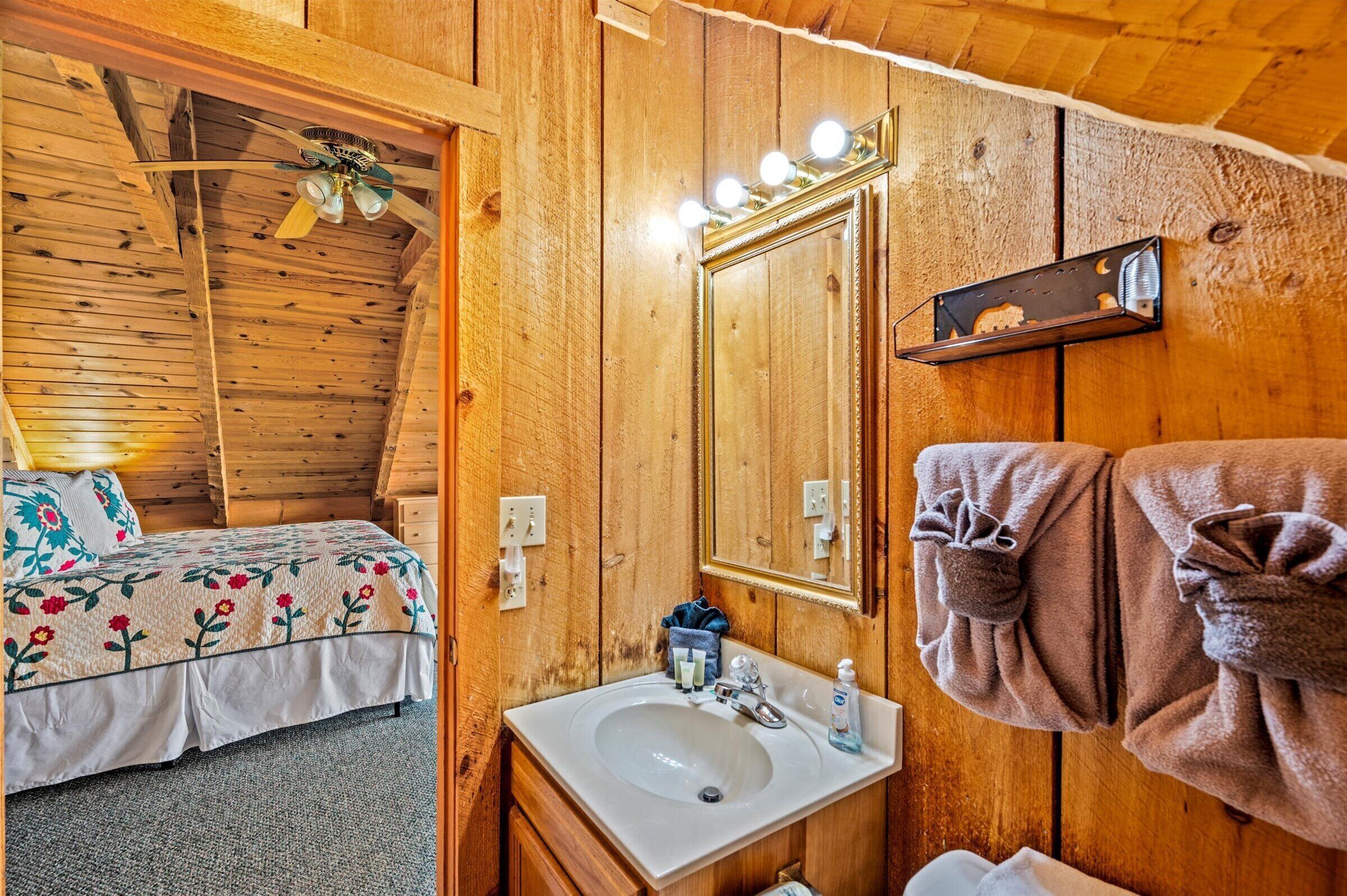 Upstairs Bathroom with shower 