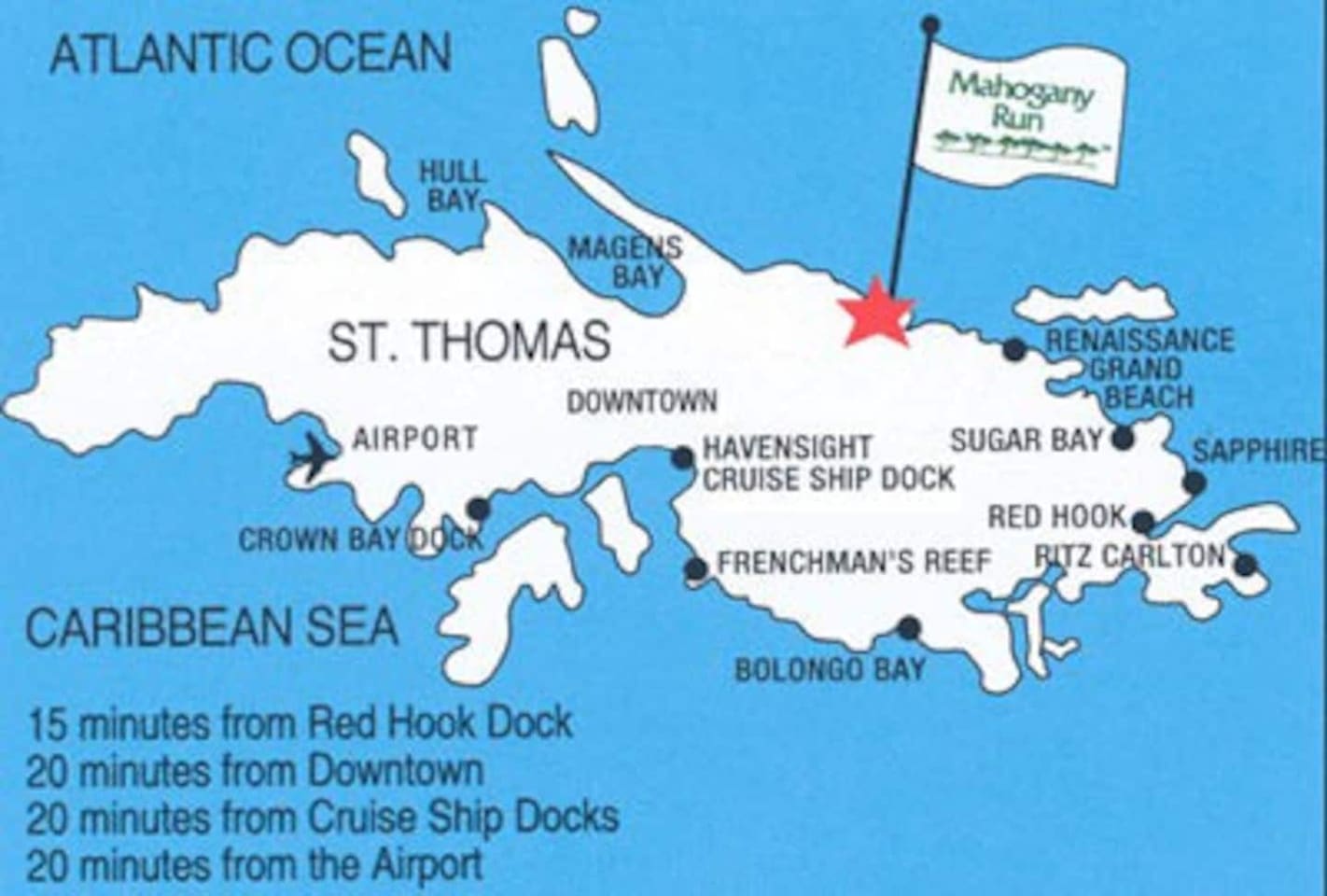 Map of the island