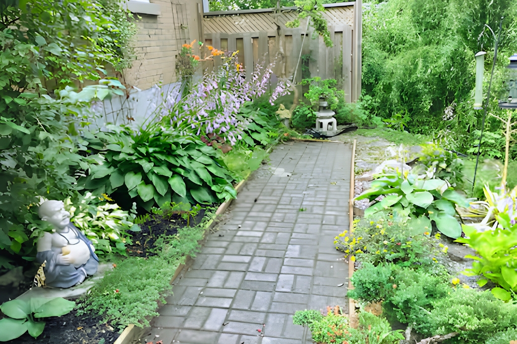 Enjoying the ZEN garden. 