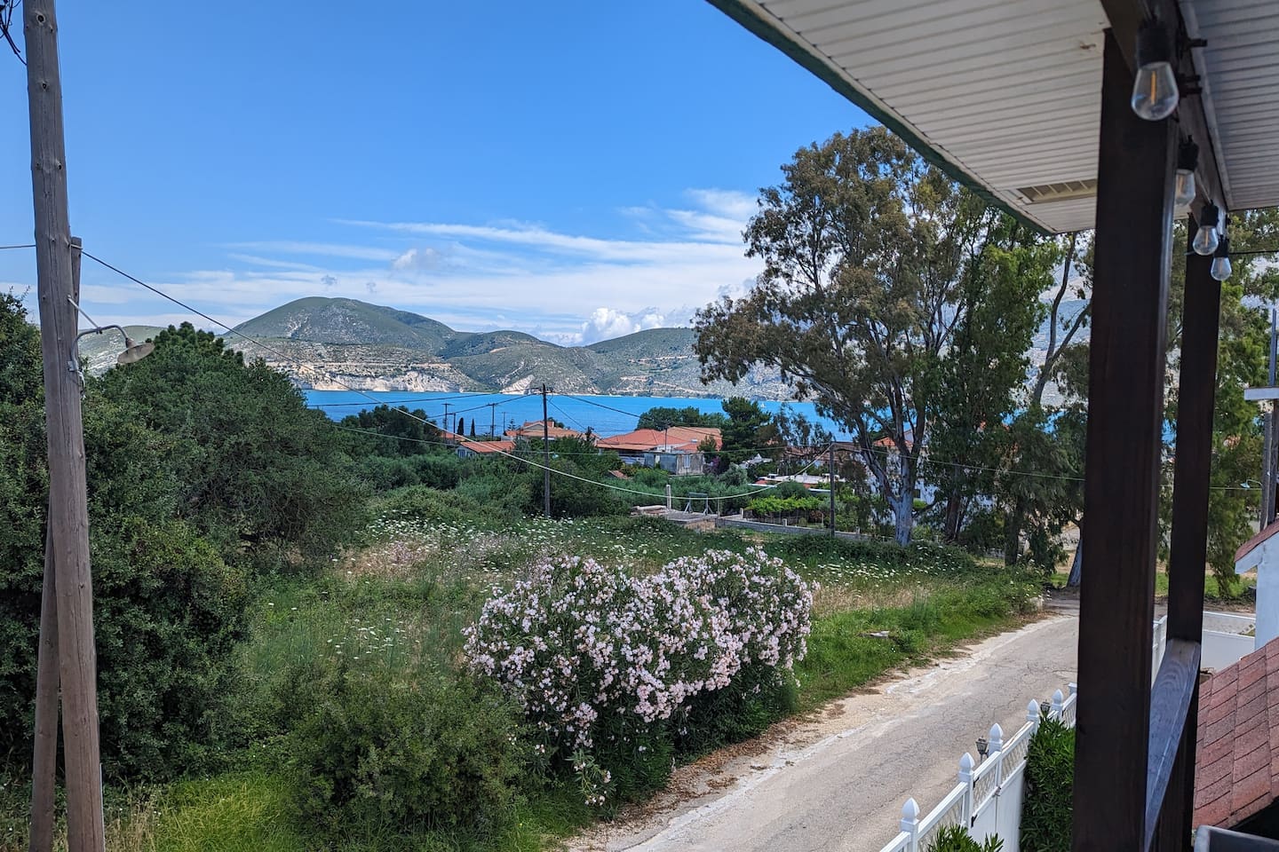 The amazing view from the balcony