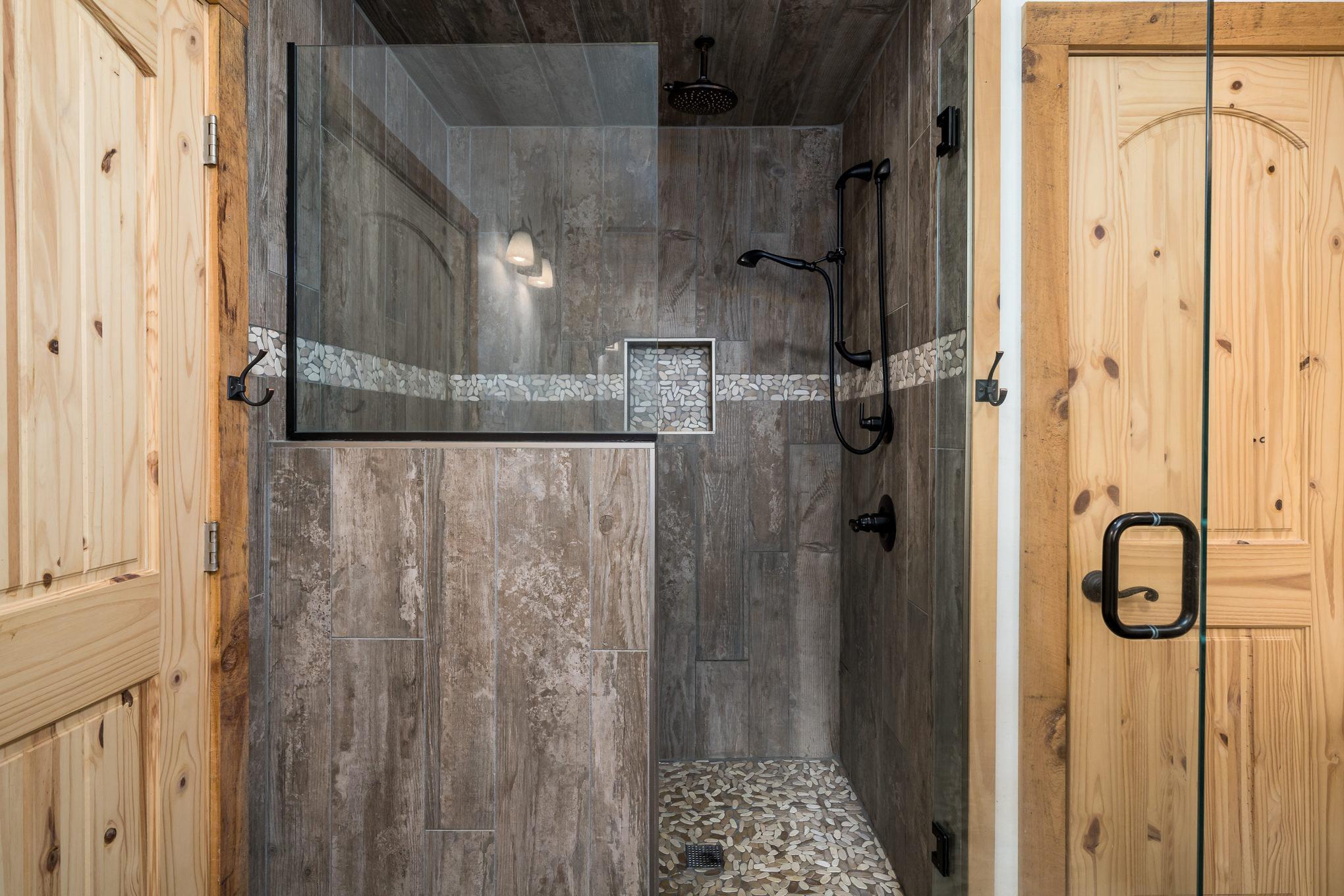 Master shower