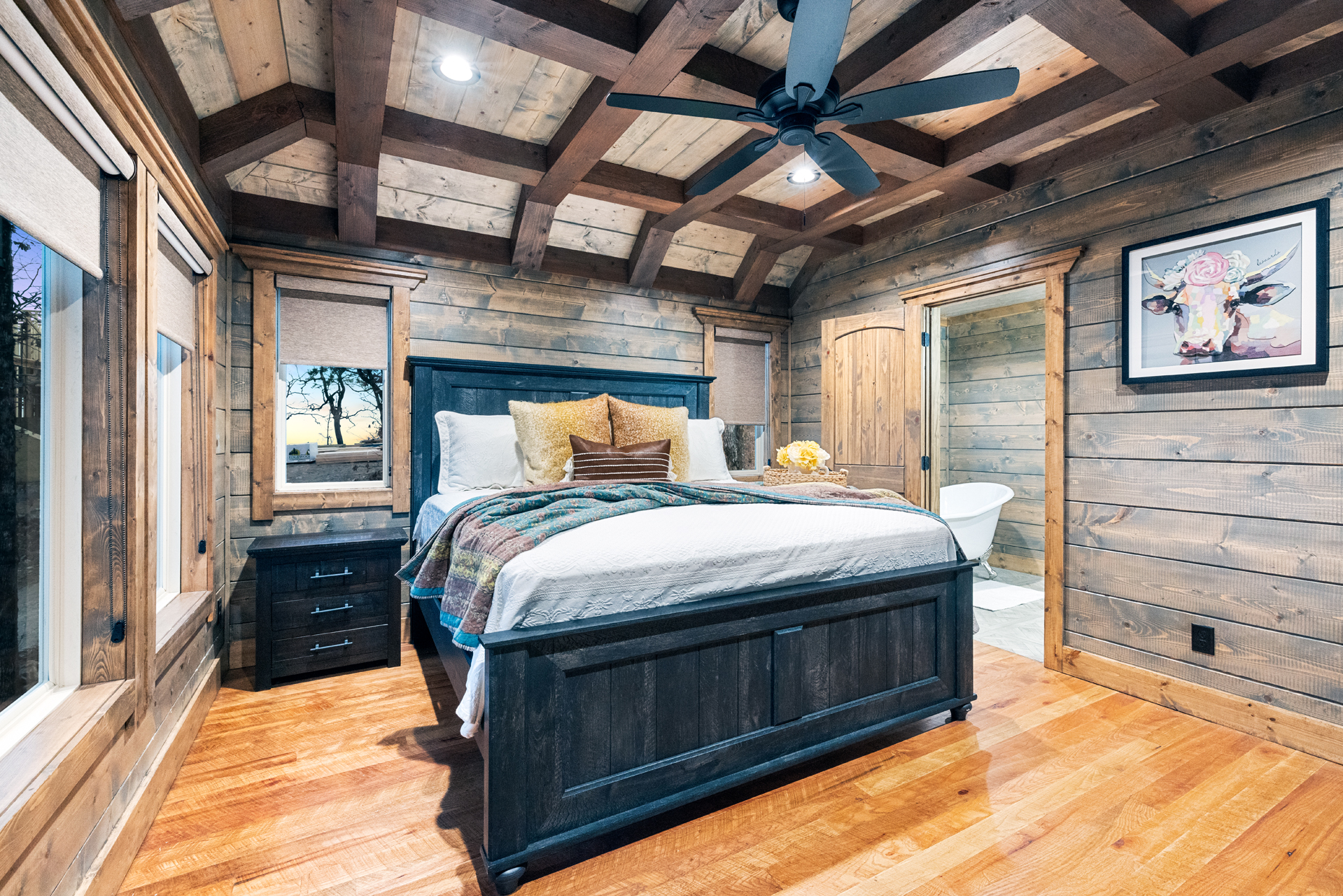 Cozy retreat-style bedroom designed for comfort and peaceful relaxation