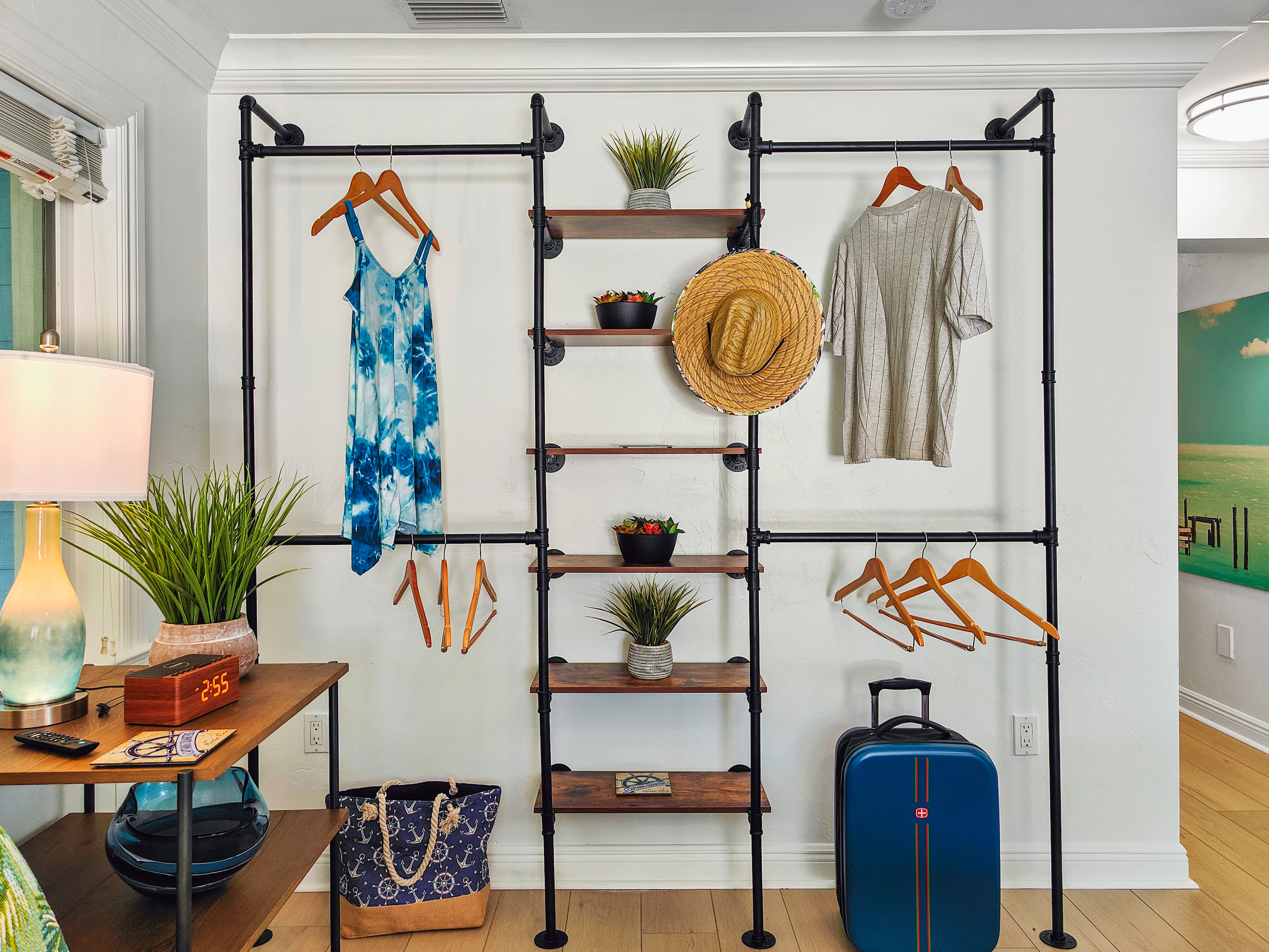 Funky AND functional...a closet that's a fashion asset.