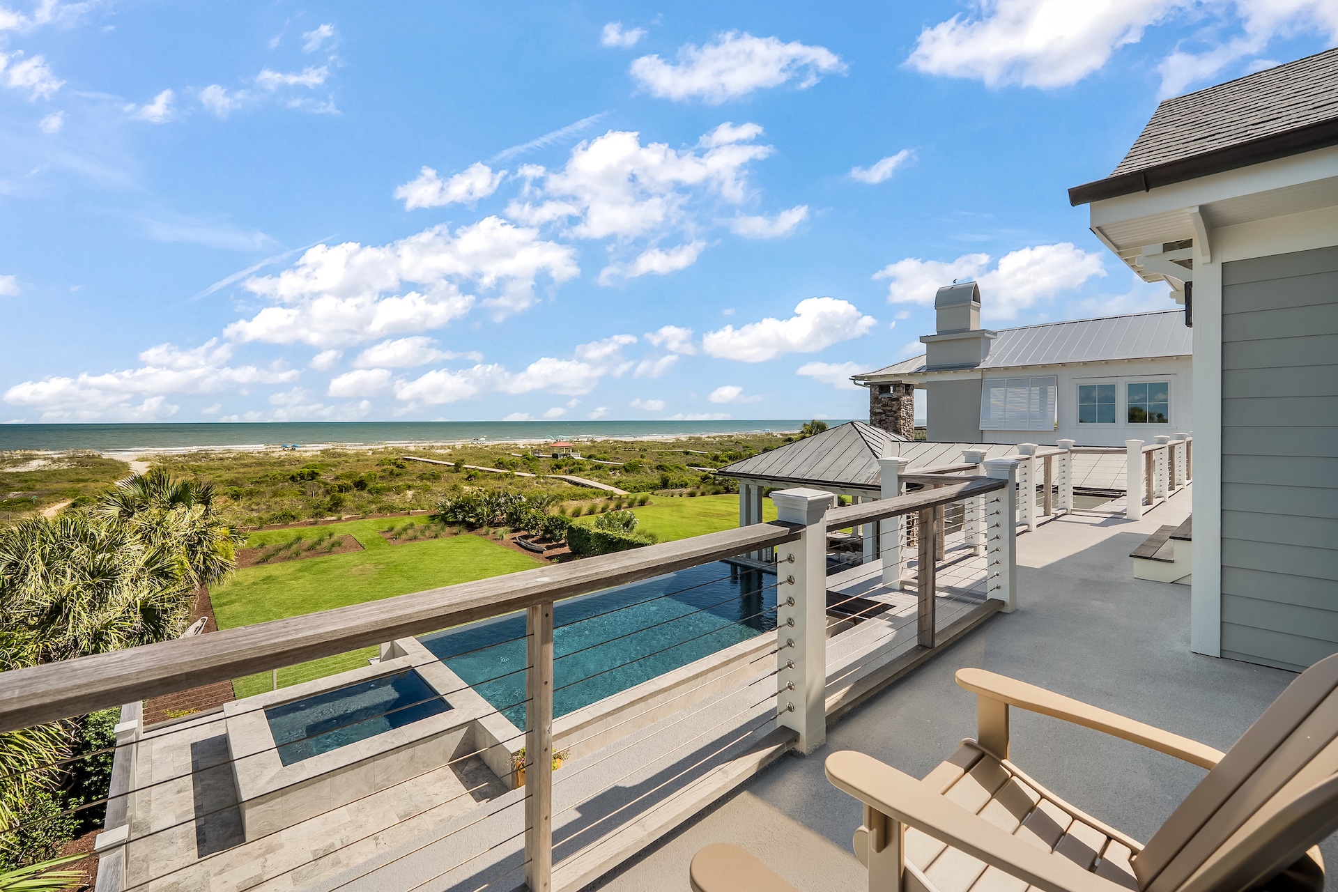 View from upstairs balcony | Beach Shelter | 3708 Palm Blvd | Isle of Palms, SC | IOP Escapes