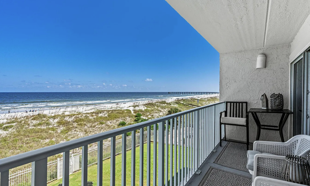 Covered Balcony with Ocean Views
