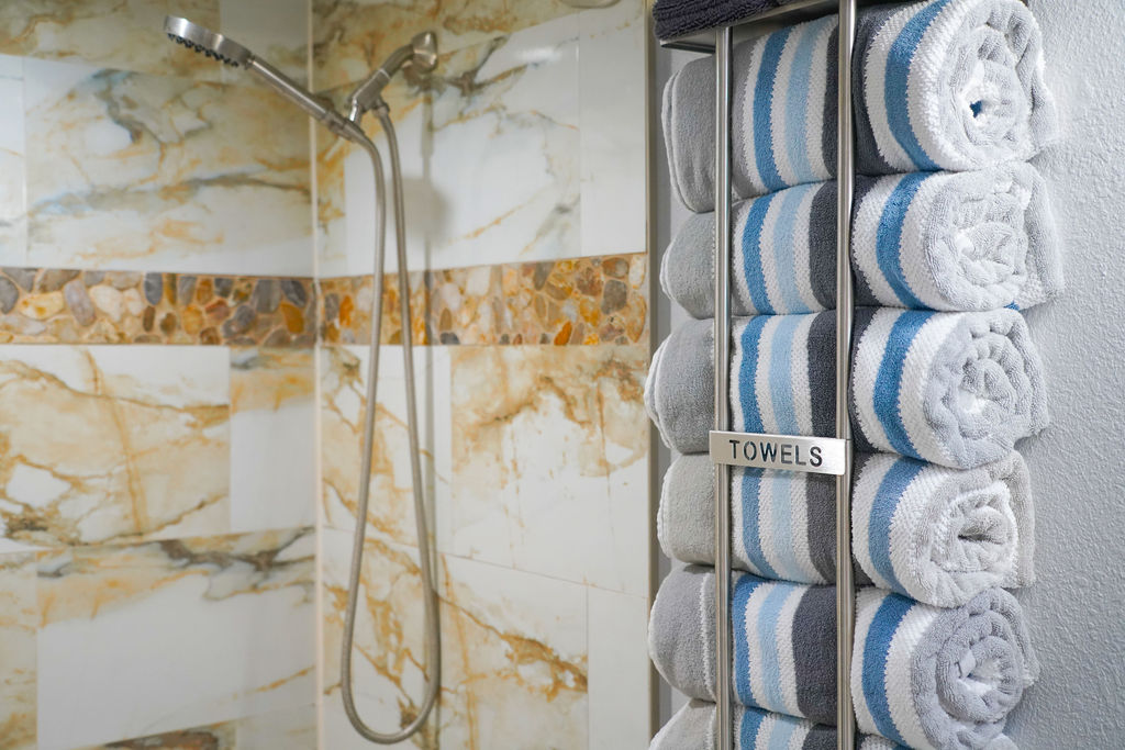 Enough towels for your entire group during your stay