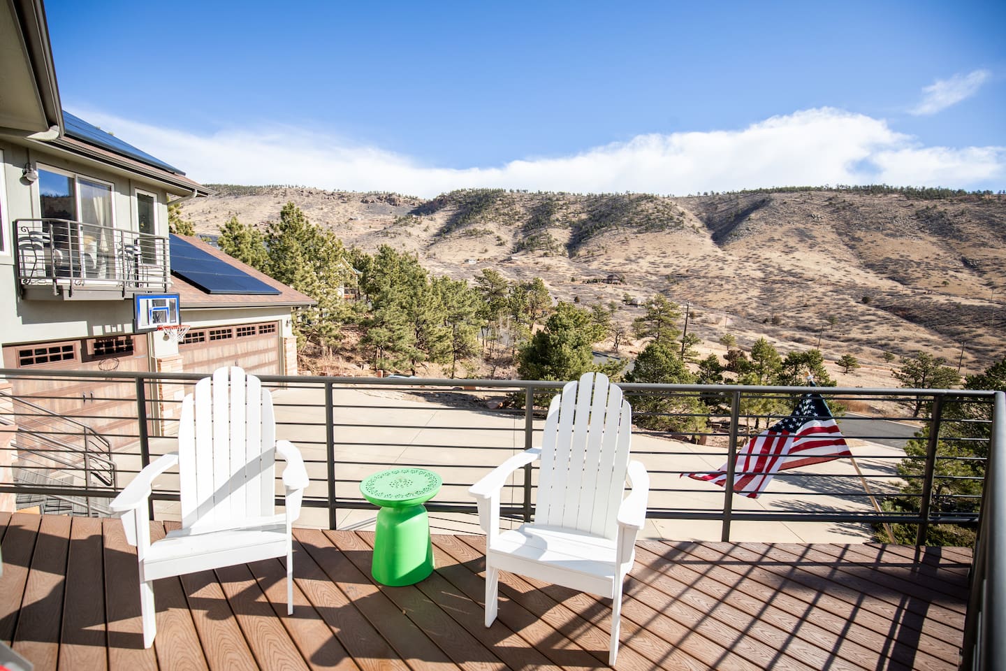 Enjoy your private deck just off the kitchen for grilling and enjoying the mountain views! 