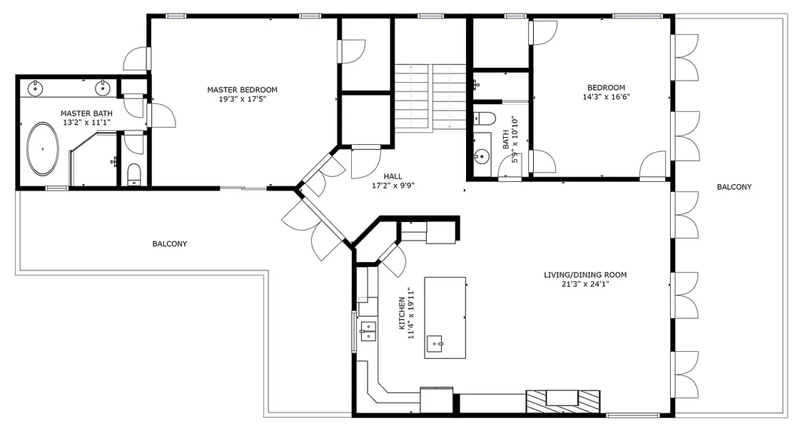 2803 Main Level Floor Plan