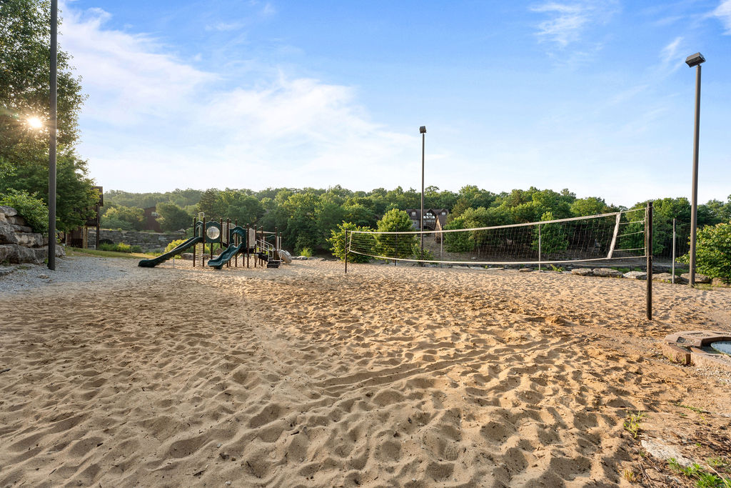 Enjoy family time at the resorts playground/ volleyball court