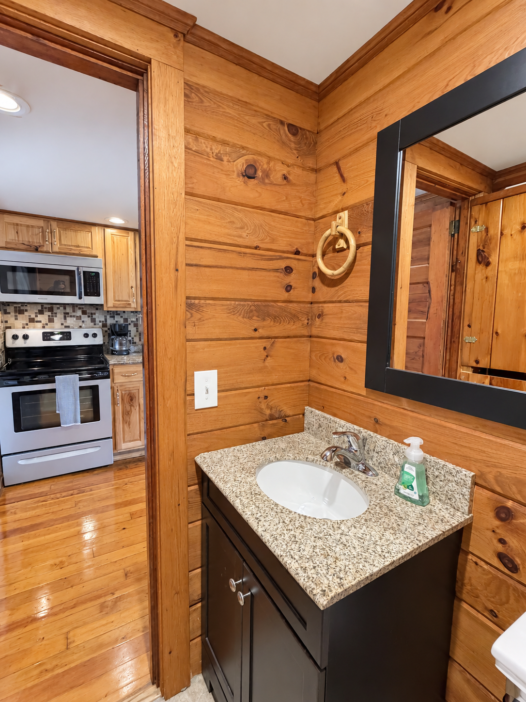 Half bath off kitchen