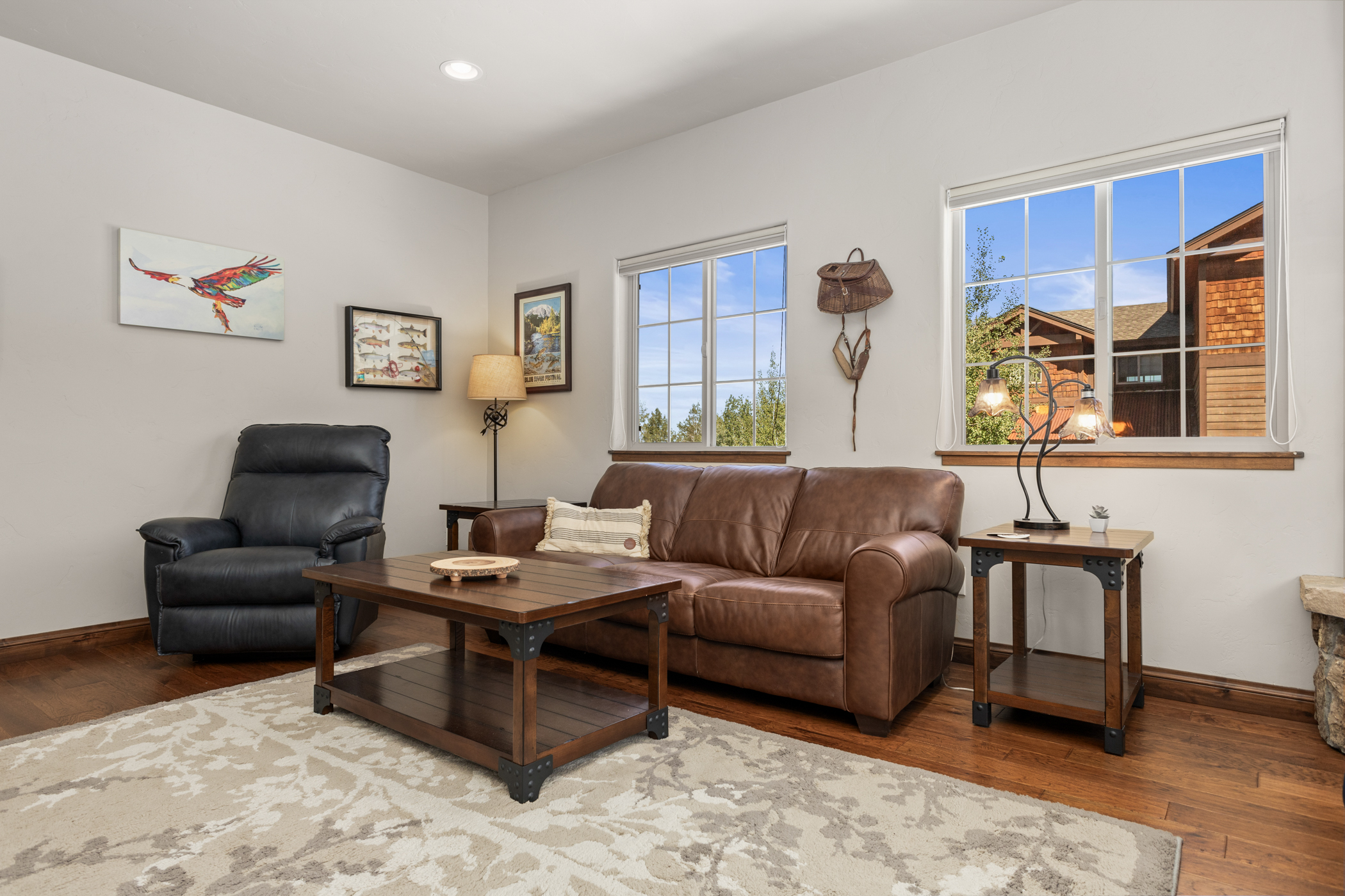 Main Level -- Living Room with Gas Fireplace