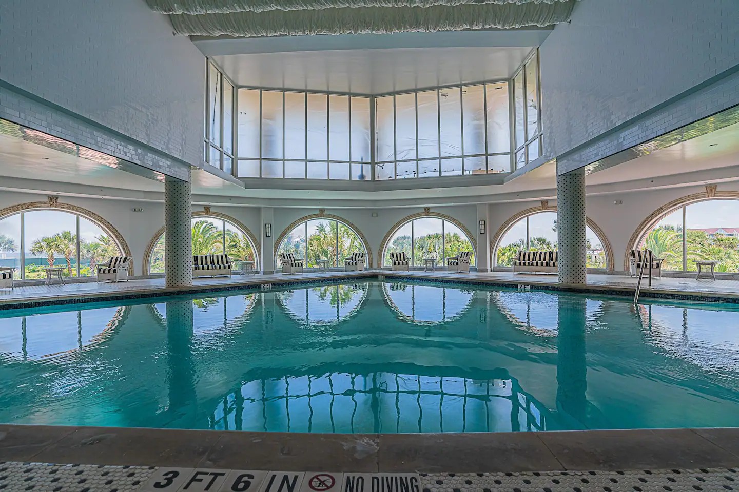 Indoor pool open year-round