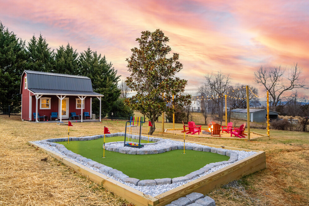 Backyard mini-golf for the whole family. Quick rounds between meals and movie night.