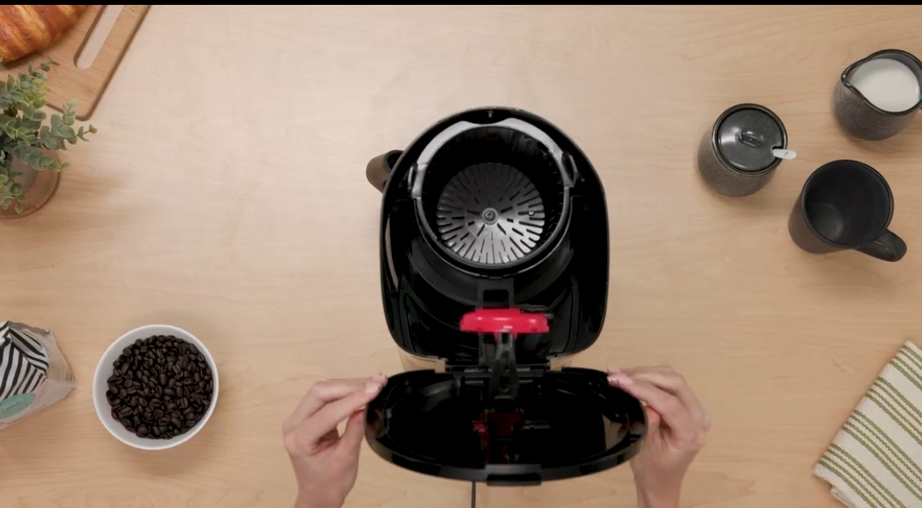 Coffee Makers Provided: A close-up of the drip coffee maker and the included coffee basket. Enjoy that first few cups of the day on us!