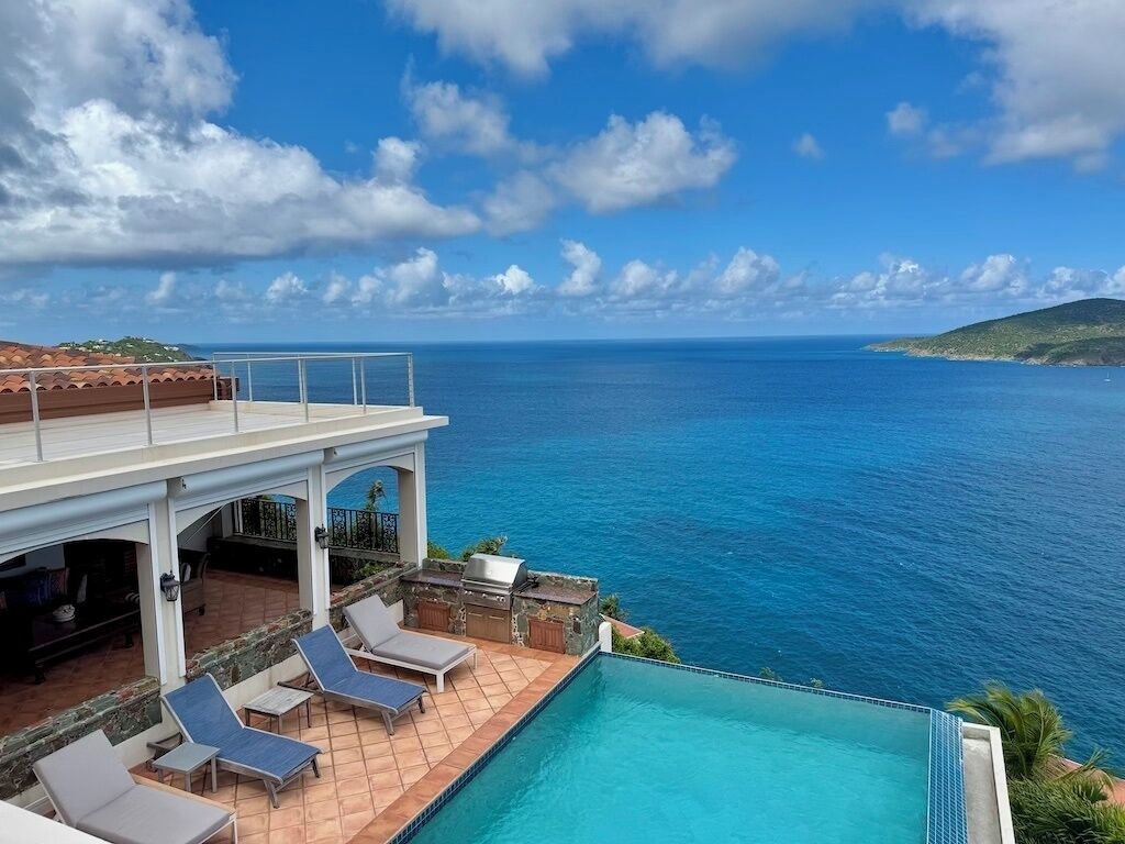 The views of Hans Lollik and down island are absolutely breathtaking!