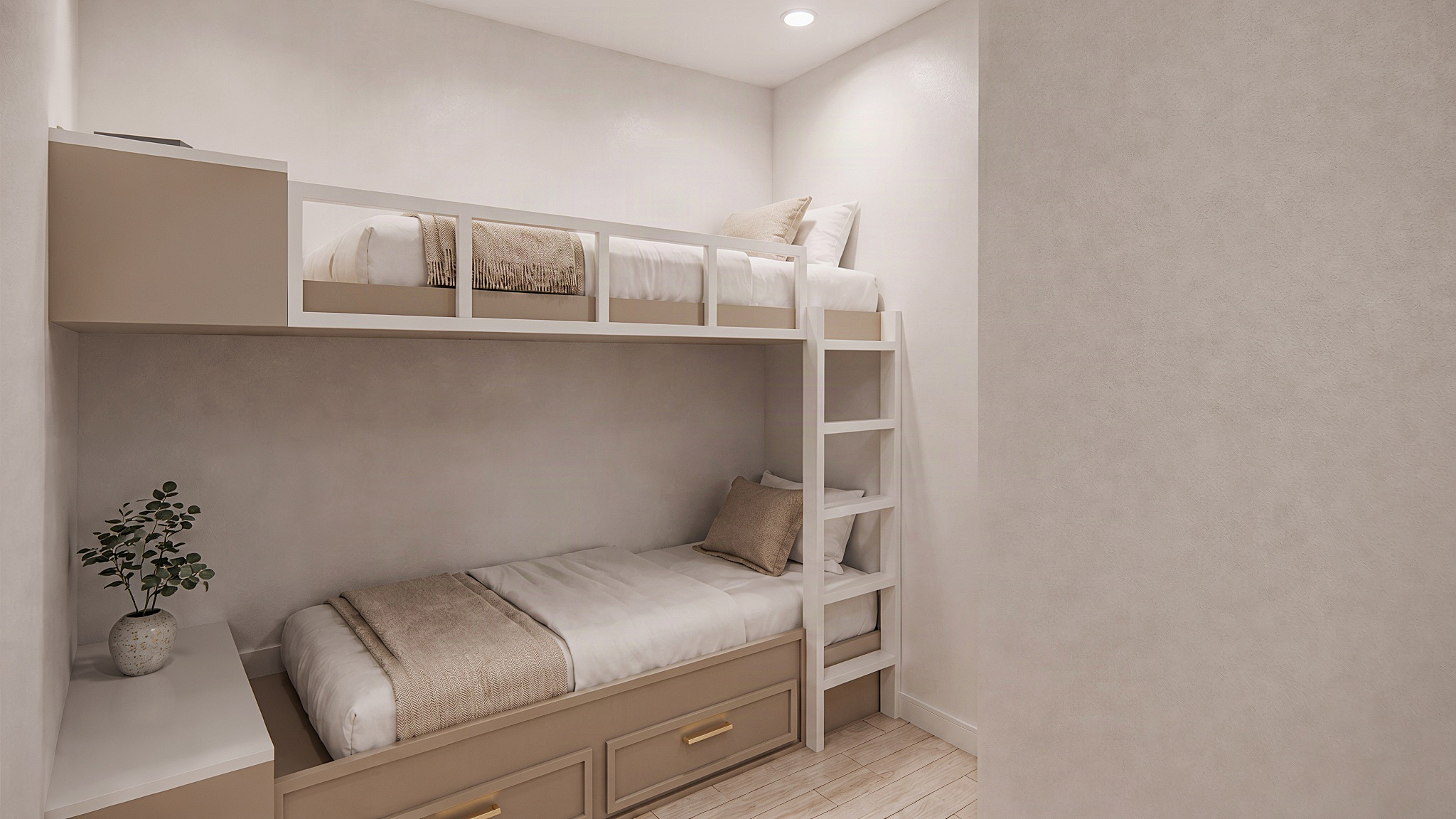 Bunk Area | Two Twins | Rendering
