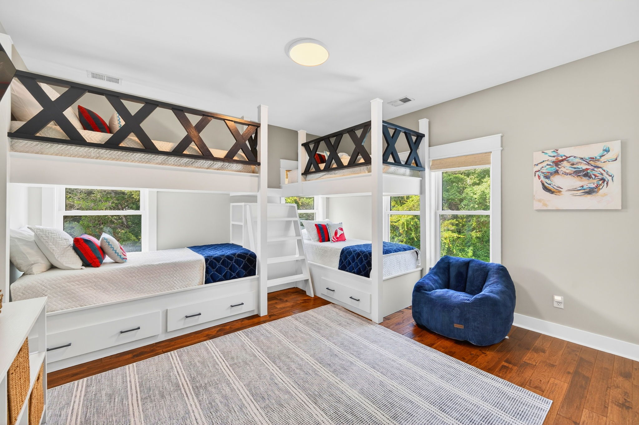 Bunk Room Bedroom 5 | Driftwood Dreams | 105 Forest Trail | Isle of Palms, SC | IOP Escapes