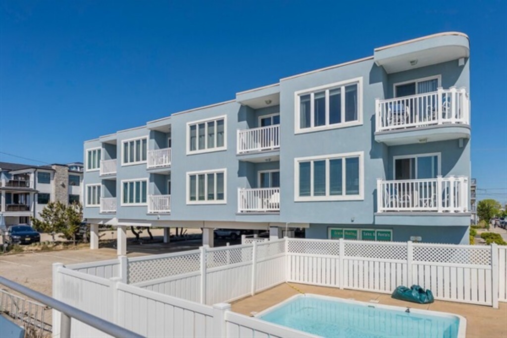 Pool area of the property