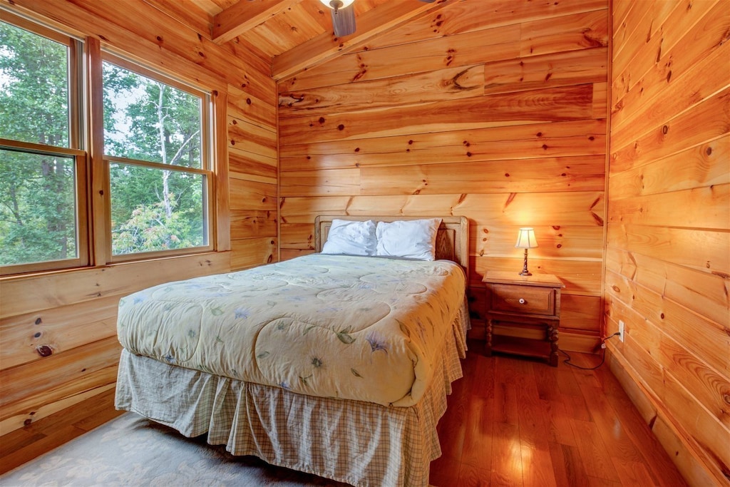 Upper level bedroom  with queen bed