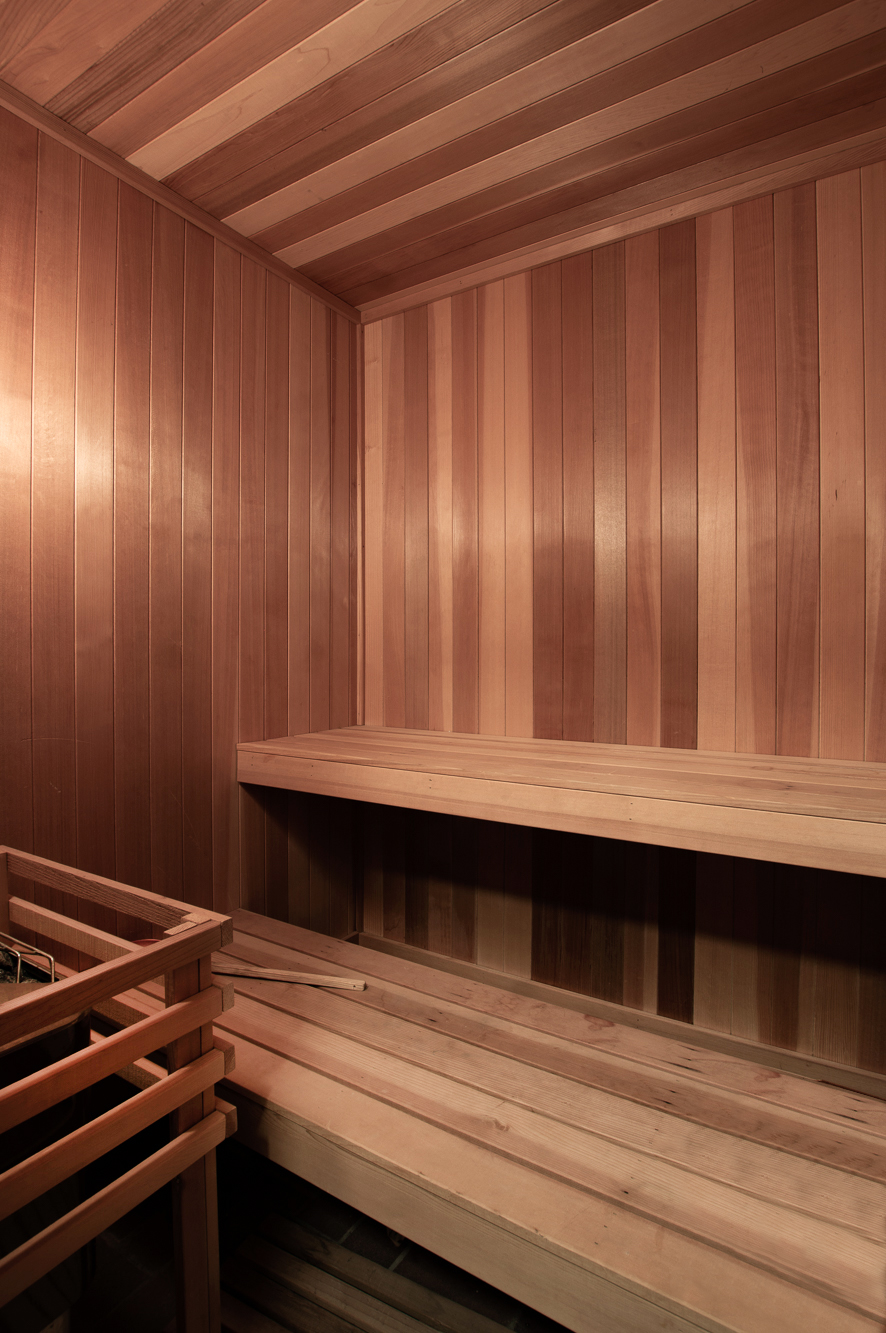 Indoor sauna for relaxation