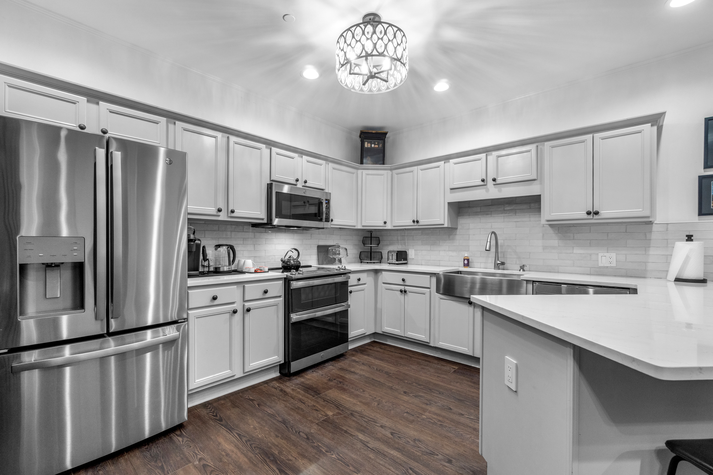 Fully stocked kitchen