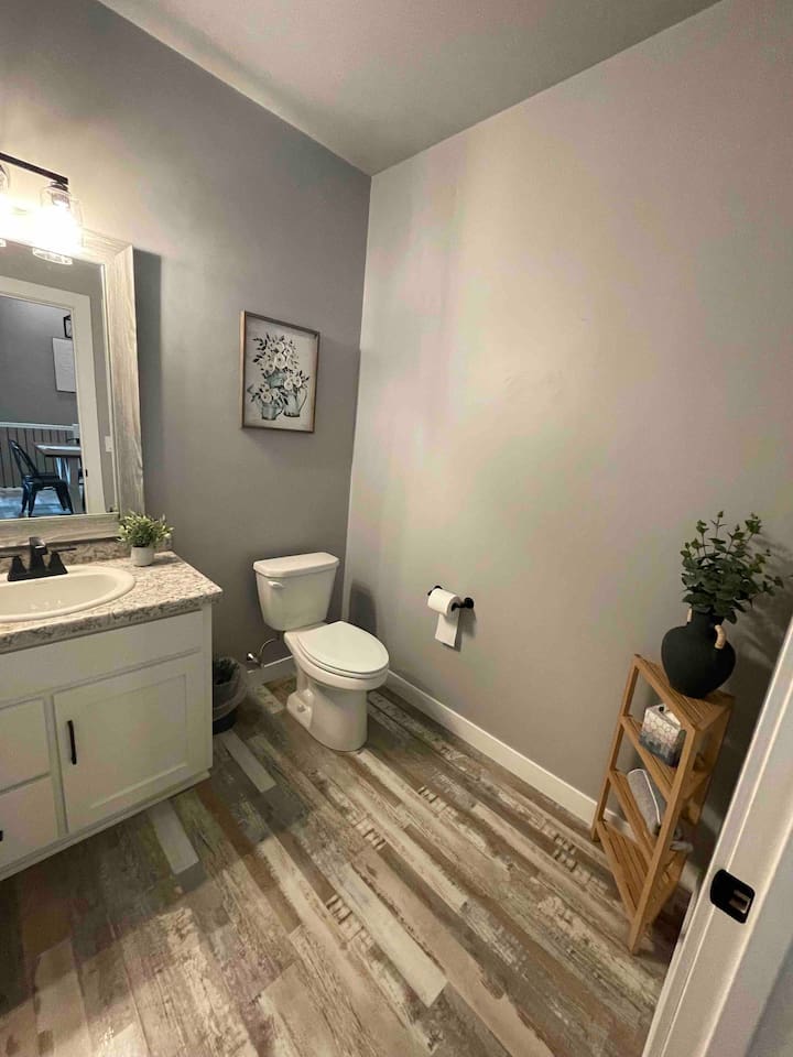 House #1 - Guest bathroom when you enter the home