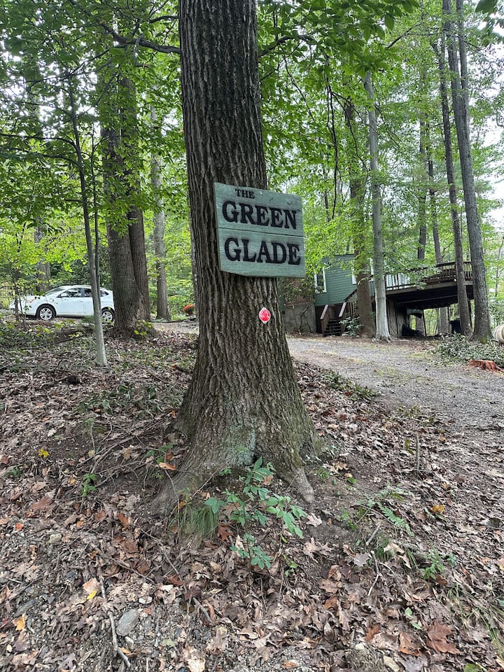 follow these signs to the cabin because GPS is not very reliable on mountain 
