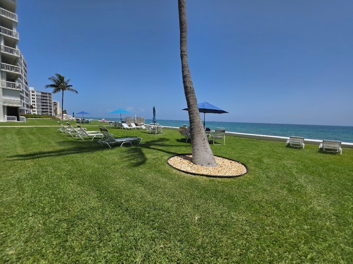 Green space, no sand, ocean views!