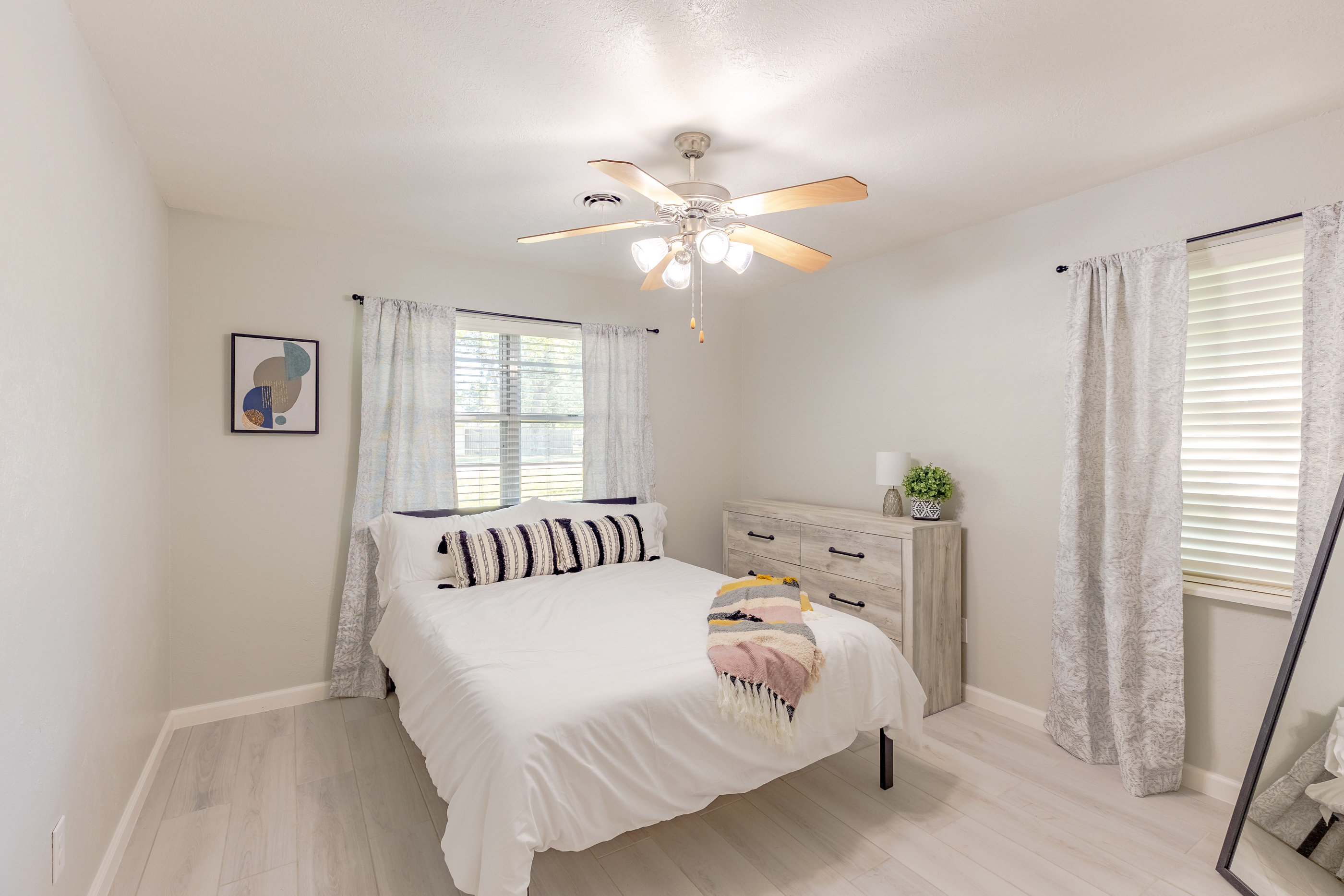 Inviting queen bedroom—perfect for friends, family, or extra guests.