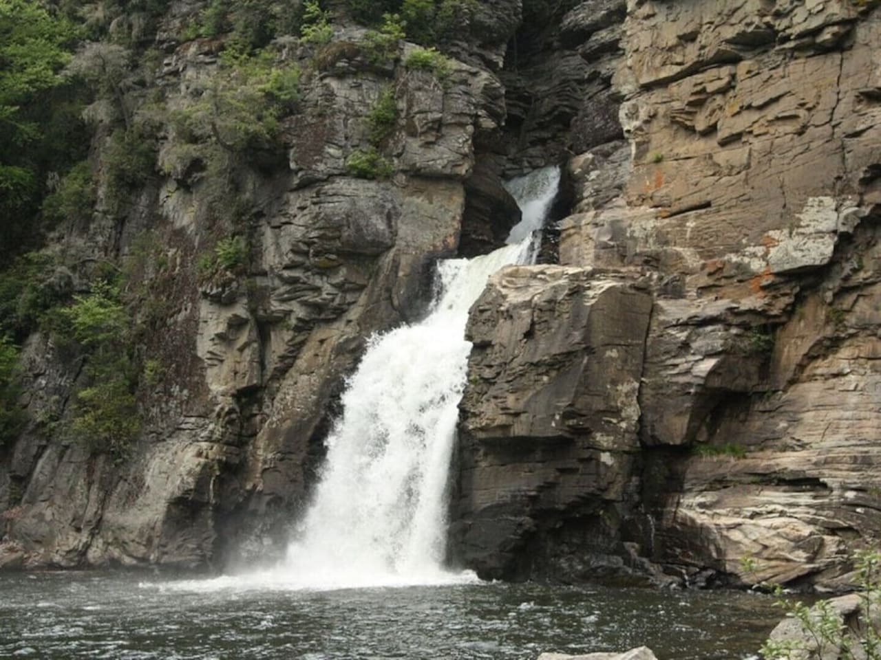 Waterfall in Chimney Rock State Park - 10 minutes from the cabin!