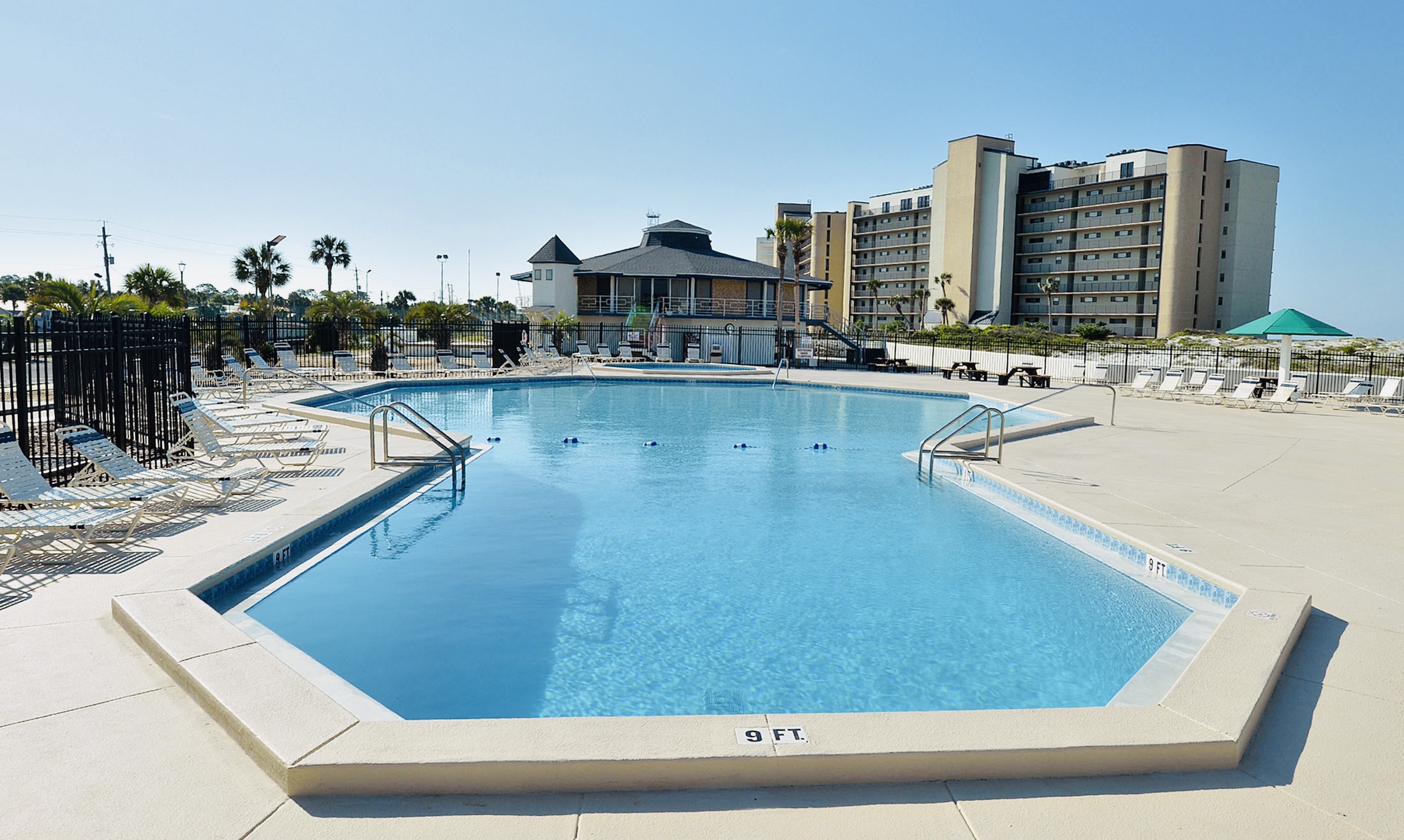 Beach-front pool