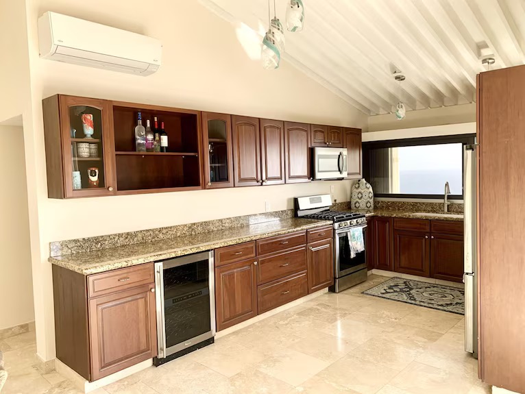 Plenty of great space to cook an amazing meal and enjoy the views while eating!