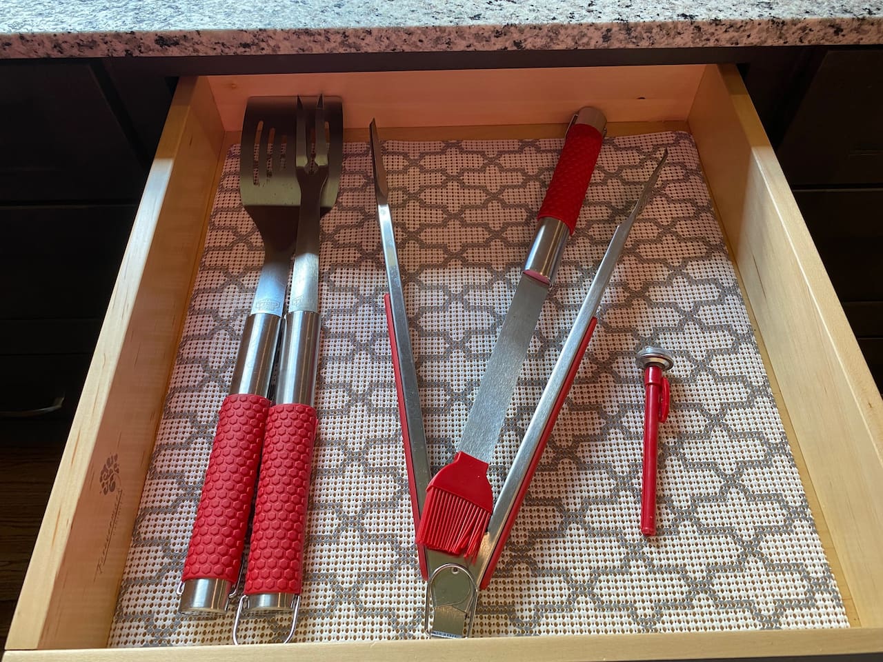 Cooking utensils for the grill.