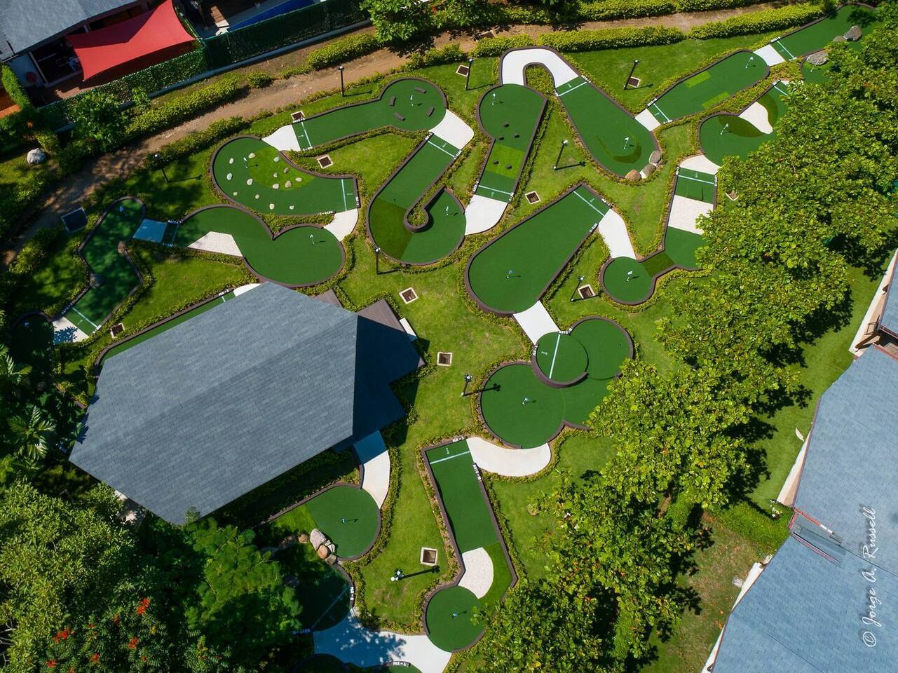 18 hole mini golf course for all to use. Reservations are required