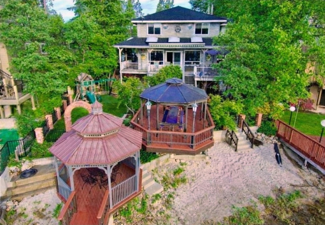 Aerial view ofback of the house