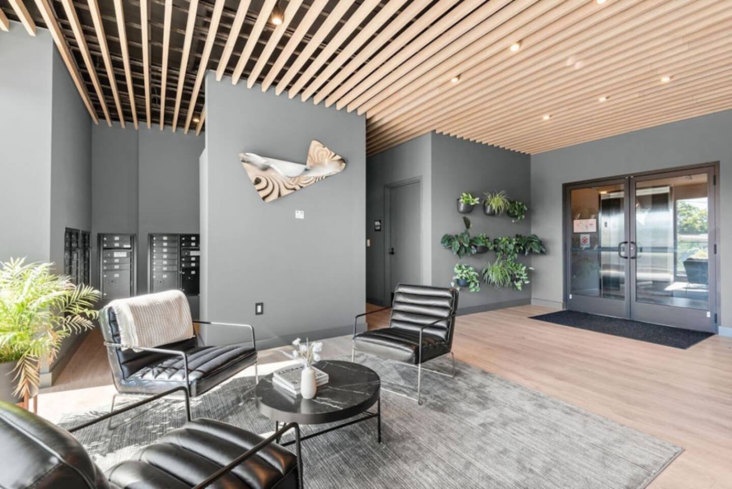 Building entrance lobby