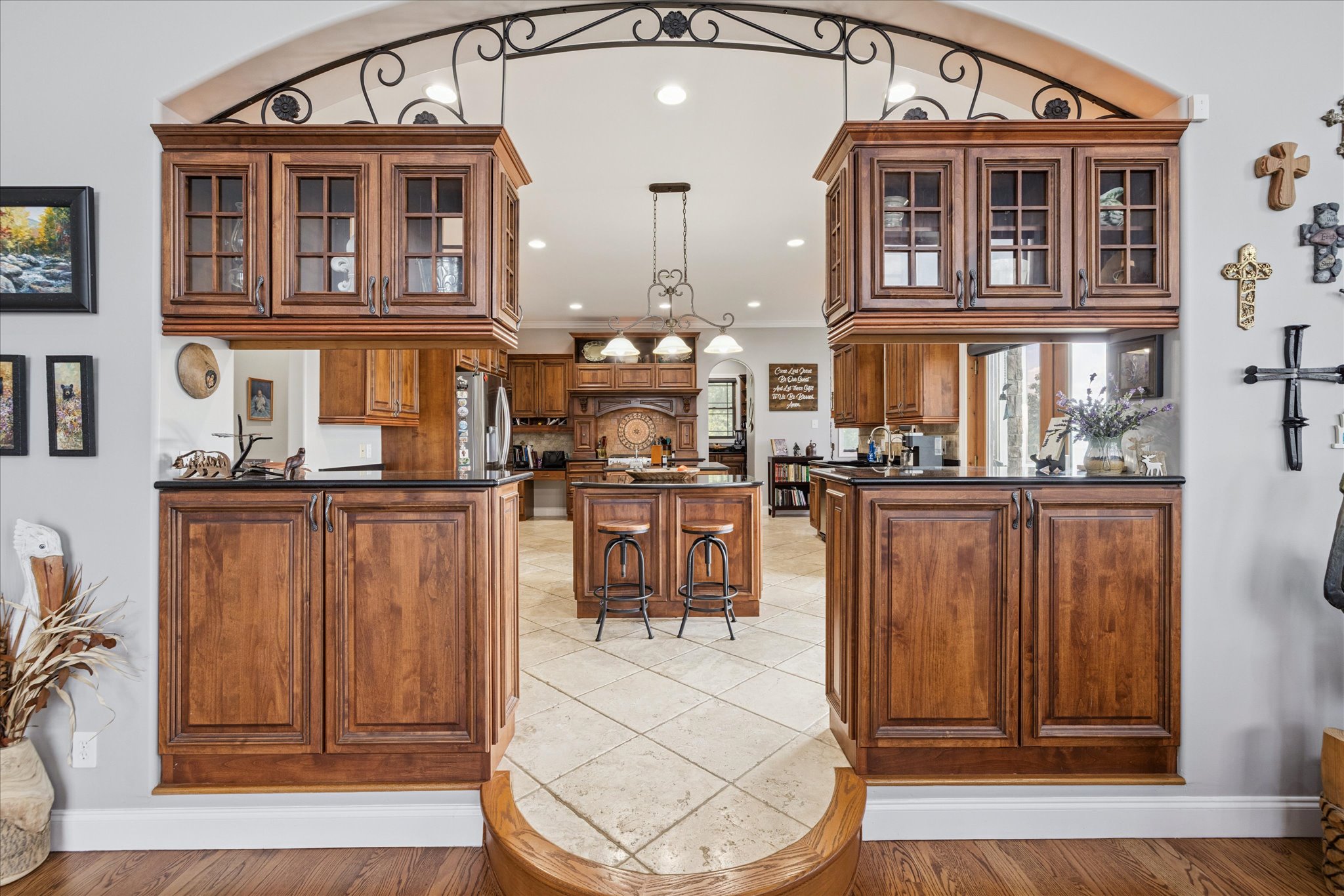 View of Kitchen from Living Room