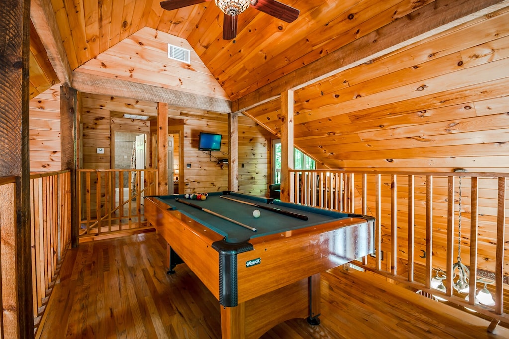 Game Room with Pool Table