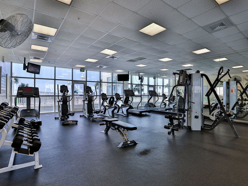 Gym with updated equipment