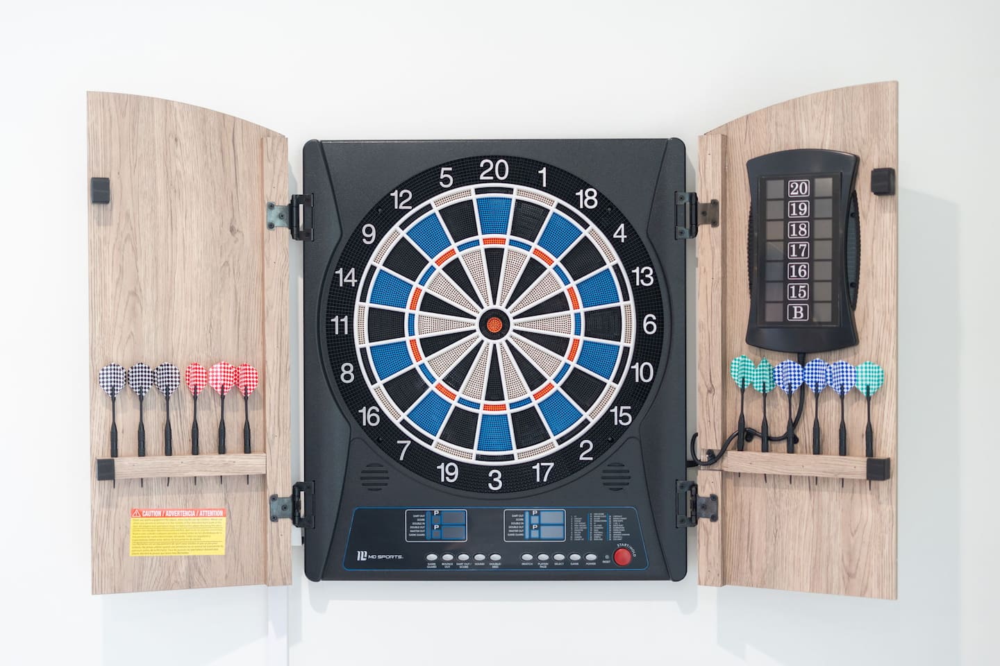 Challenge your friends with a game of darts for endless fun.