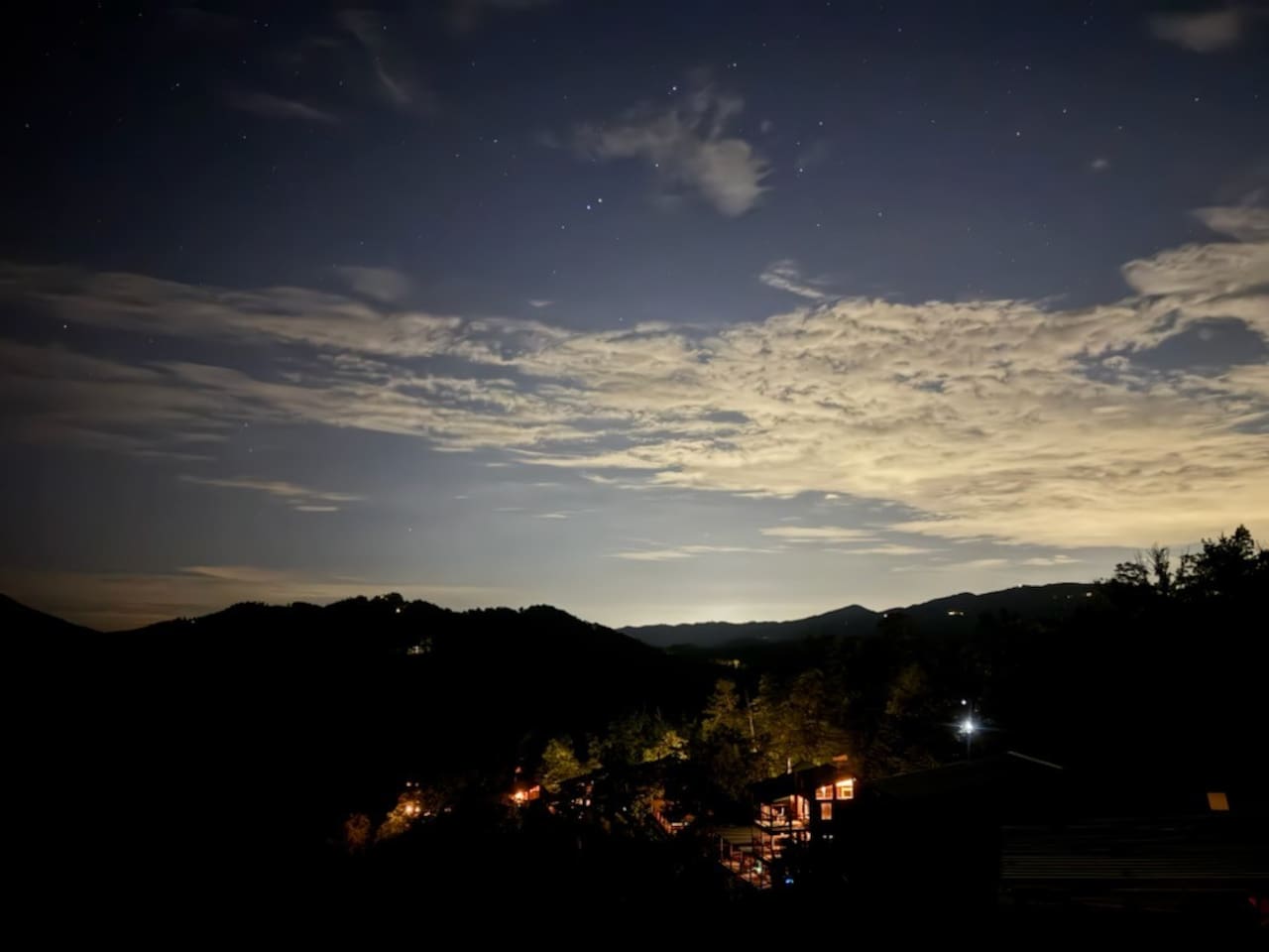Spring night view