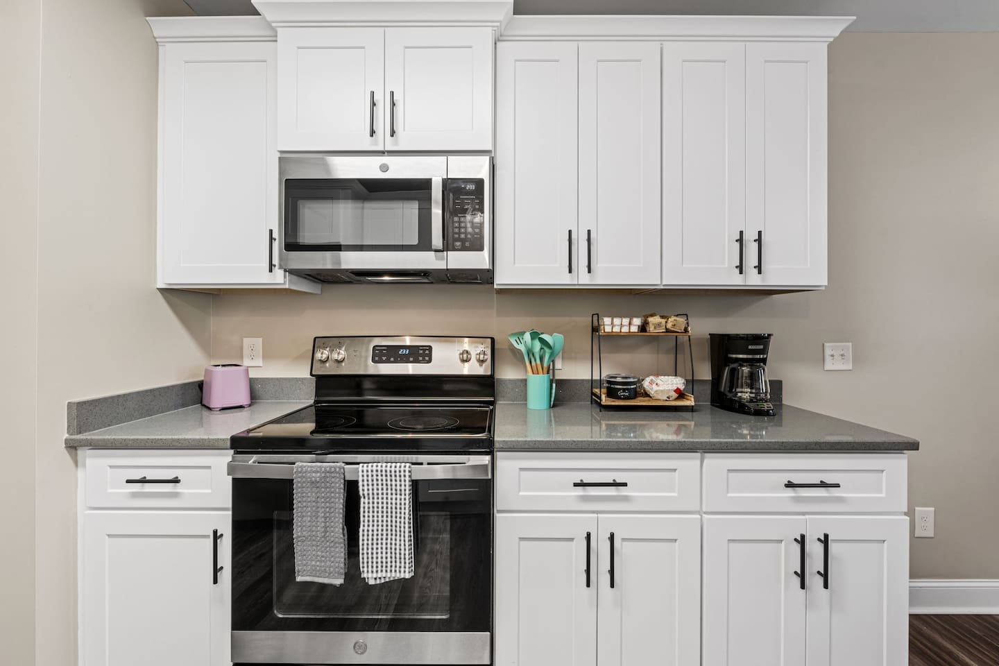 Fully stocked kitchen
