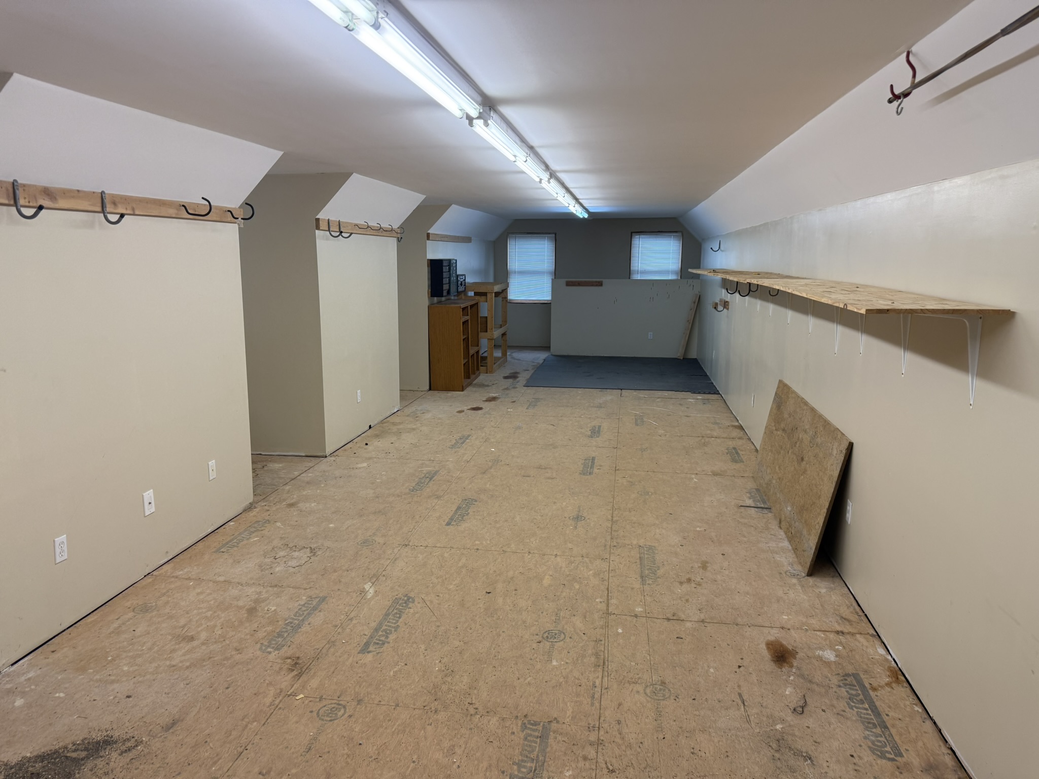 Garage 2nd floor is scheduled to be converted to a media room