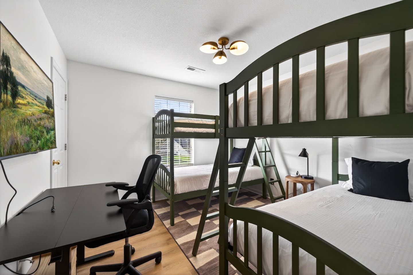 Hook up your play station or PC to the TV .