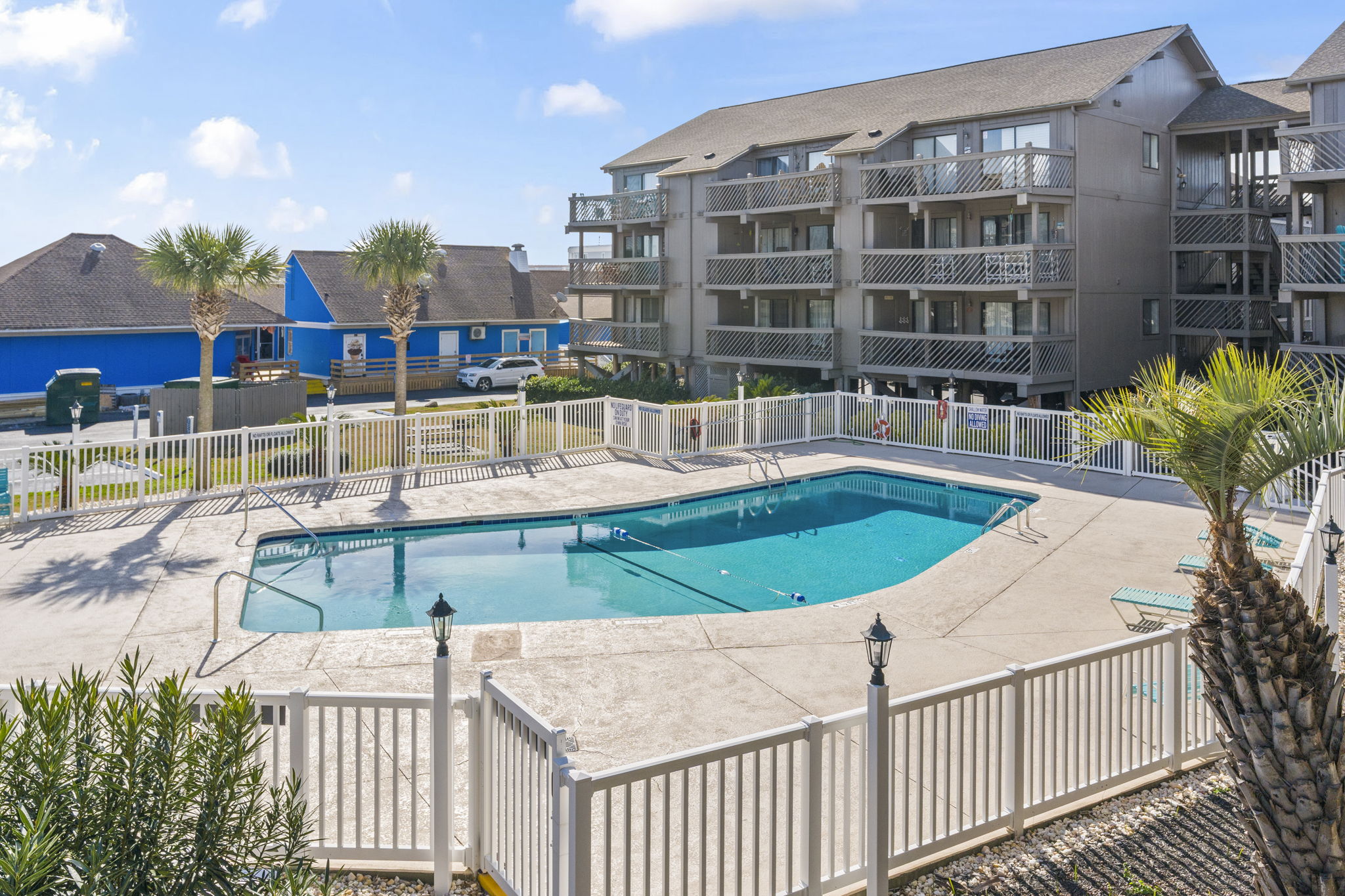 One of three pools and hot tub available to enjoy
