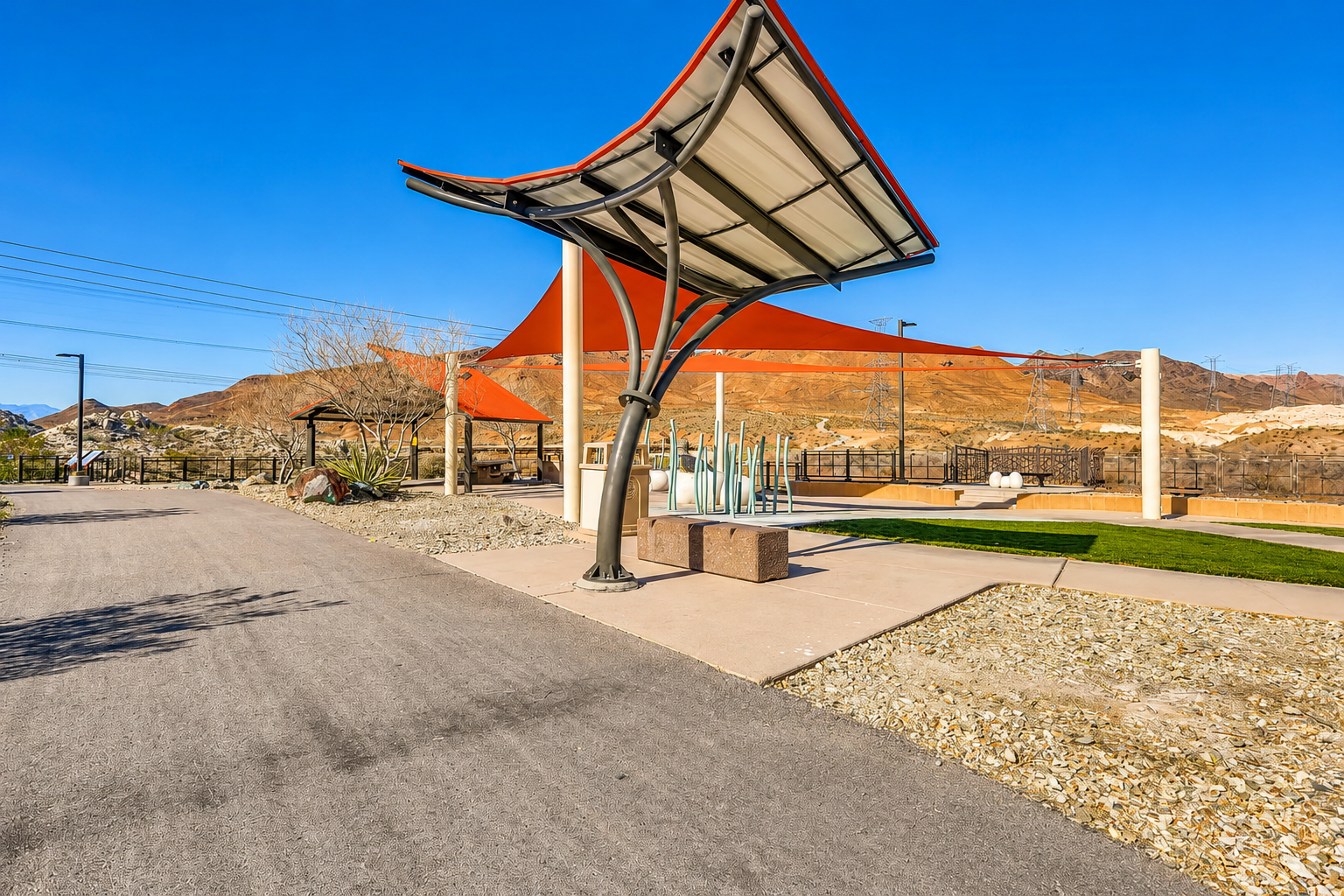 Terraza Park across the street with biking and walking trails.