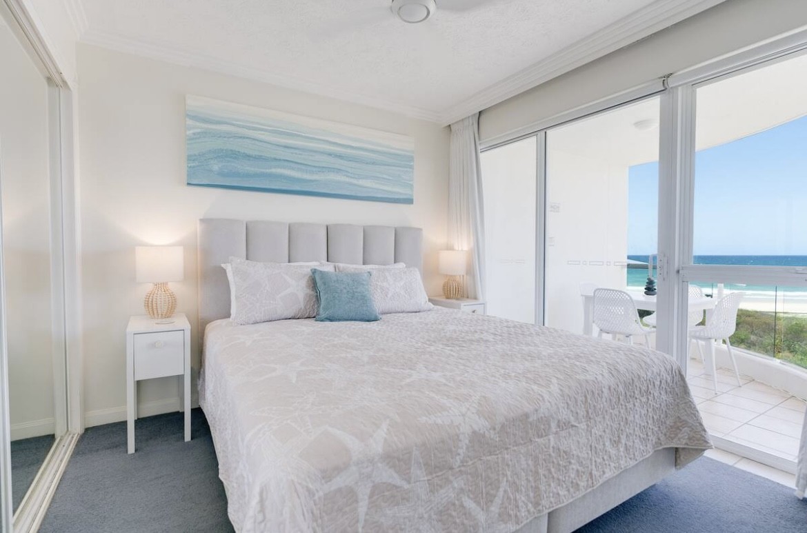 Bedroom - King Bed with Beach views