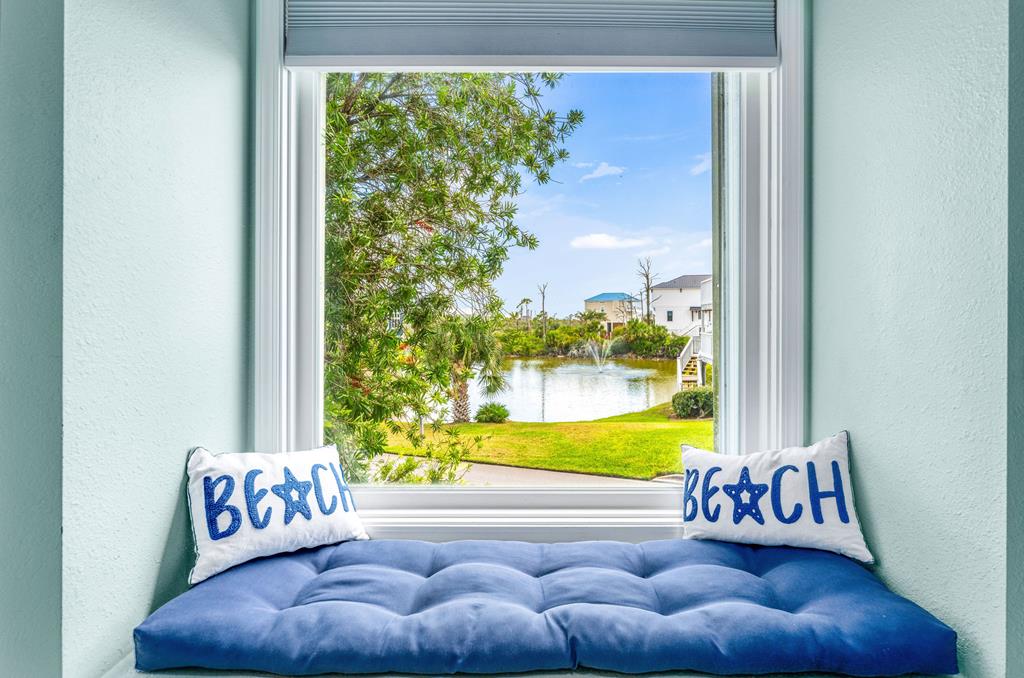 Bay window in living room